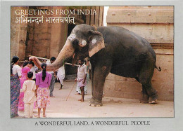 Animaux - Eléphants - Inde - India - A WonderfuI Land And A WonderfuI People - CPM - Voir Scans Recto-Verso - Elephants