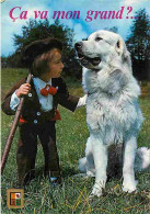 Animaux - Chiens - Chien Des Pyrénées - Folklore - Enfants - Carte Humoristique - CPM - Voir Scans Recto-Verso - Hunde