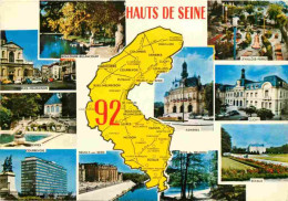 92 - Hauts De Seine - Multivues - Carte Géographique - CPM - Voir Scans Recto-Verso - Other & Unclassified