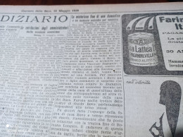 CORRIERE DELLA SERA 22/5/1929 SANTA MARIA DI SALA SAN NAZZARO DE’ BURGONDI SARIANO DI GROPPARELLO - Autres & Non Classés