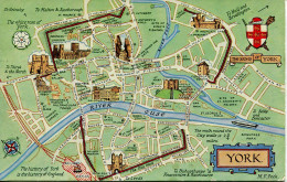 Delcampe - MAPS - SALMON 4633 - YORK By MAISIE PECK - Landkarten