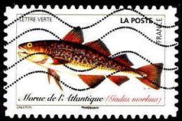 France Poste AA Obl Yv:1694 Mi:7273 Morue De L'Atlantique Gadus Morhua (Lign.Ondulées) - Used Stamps