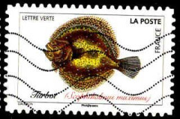 France Poste AA Obl Yv:1688 Mi:7267 Turbot Scophthalmus Maximus (Lign.Ondulées) - Used Stamps