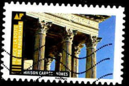 France Poste AA Obl Yv:1681 Mi:7257 Maison Carrée Nîmes (Lign.Ondulées) - Gebraucht