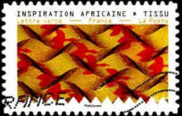 France Poste AA Obl Yv:1664 Mi:7229 Inspiration Africaine Tissu (Obl.mécanique) - Oblitérés