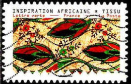 France Poste AA Obl Yv:1662 Mi:7235 Inspiration Africaine Tissu (Lign.Ondulées) - Used Stamps