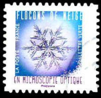 France Poste AA Obl Yv:1632 Mi:7176 Flocons De Neige En Microscopie Optique (cachet Rond) - Oblitérés