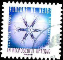 France Poste AA Obl Yv:1631 Mi:7175 Flocons De Neige En Microscopie Optique (Beau Cachet Rond) - Oblitérés