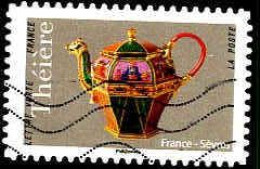 France Poste AA Obl Yv:1623 Mi:7106 Théière France Sèvres (Lign.Ondulées) - Used Stamps