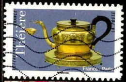 France Poste AA Obl Yv:1625 Mi:7108 Théière France Paris (Lign.Ondulées) - Oblitérés