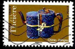 France Poste AA Obl Yv:1617 Mi:7100 Théière Chine Jiangsu (Lign.Ondulées) - Oblitérés