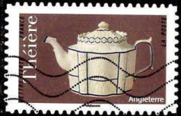 France Poste AA Obl Yv:1619 Mi:7102 Théière Angleterre (Lign.Ondulées) - Used Stamps