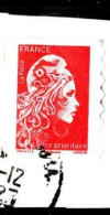 France Poste AA Obl Yv:1599 Mi:7084yBc Marianne L'engagée Phil@poste (Obli. Ordinaire) Sur Fragment - Used Stamps