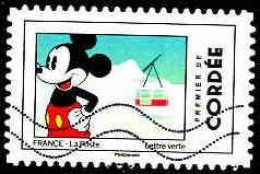 France Poste AA Obl Yv:1590 Mi: Premier De Cordée En Montagne (Lign.Ondulées) - Used Stamps