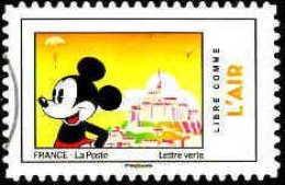 France Poste AA Obl Yv:1583 Mi:7056 Libre Comme L'air Au Mont St Michel (cachet Rond) - Used Stamps