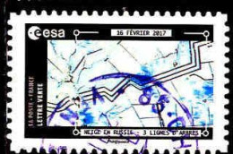 France Poste AA Obl Yv:1570 Mi:7018 Esa Neige En Russie (Beau Cachet Rond) - Gebraucht