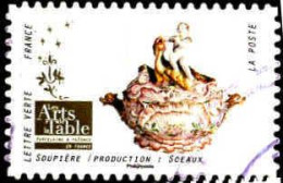 France Poste AA Obl Yv:1536 Mi:6967 Les Arts De La Table Soupière Sceaux (Beau Cachet Rond) - Used Stamps