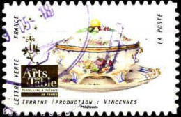 France Poste AA Obl Yv:1530 Mi:6961 Les Arts De La Table Terrine Vincennes (Beau Cachet Rond) - Used Stamps
