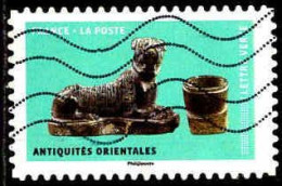 France Poste AA Obl Yv:1522 Mi:6950 Antiquités Orientales Chien (Lign.Ondulées) - Used Stamps