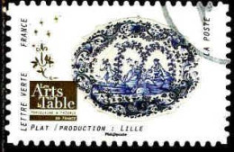 France Poste AA Obl Yv:1529 Mi:6960 Les Arts De La Table Plat Lille (Beau Cachet Rond) - Oblitérés