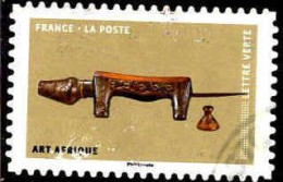 France Poste AA Obl Yv:1516 Mi:6944 Art Afrique Chien (Beau Cachet Rond) - Gebraucht