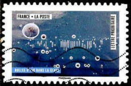 France Poste AA Obl Yv:1507 Mi:6932 Bulles D'air Dans La Glace (Lign.Ondulées) - Gebraucht