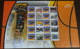 Greece 2005 Eurobasket Greece Champions Personalized Sheet MNH - Nuevos