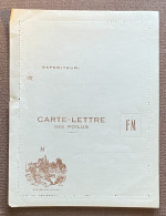 Carte-lettre Des Poilus Formule Neuve Franchise Postale Militaire Guerre De 14-18 - WW I