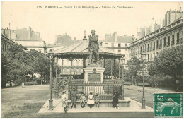 44 NANTES. Statue Cambronne Cours De La République 1912 - Nantes