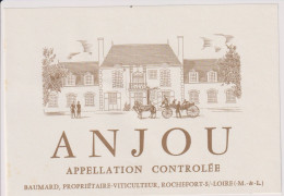 Etiket Etiquette - Vin Wijn - Anjou - Baumard , Rochefort Sur Loire - Otros & Sin Clasificación
