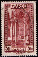Maroc (Prot.Fr) Poste Obl Yv:147 Mi:114 Tombeaux Saadiens Marrakech (cachet Rond) Dents Courtes - Used Stamps