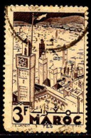 Maroc (Prot.Fr) Poste Obl Yv:193 Mi:169 Fes (Dents Courtes) Dents Manquantes - Used Stamps