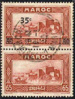 Maroc (Prot.Fr) Poste Obl Yv:161a Mi: Rabat Kasbah Des Oudaïas (TB Cachet Rond) - Gebraucht