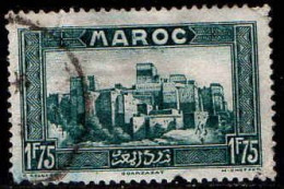 Maroc (Prot.Fr) Poste Obl Yv:144A Mi:111 Ouarzazate Kasbah De Sidi Madani El Glaoui (cachet Rond) Dents Courtes - Usados