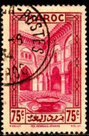 Maroc (Prot.Fr) Poste Obl Yv:141 Mi:106 Fez Medersa El Attarine (TB Cachet Rond) - Used Stamps