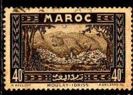 Maroc (Prot.Fr) Poste Obl Yv:137 Mi:102 Moulay-Idriss (cachet Rond) - Usados