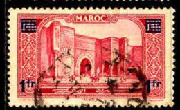 Maroc (Prot.Fr) Poste Obl Yv:127 Mi:90 Meknes Bab-el-Mansour (cachet Rond) - Oblitérés