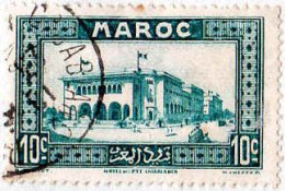 Maroc (Prot.Fr) Poste Obl Yv:132 Mi:97 Casablanca Hôtel Des Postes (TB Cachet Rond) - Gebraucht