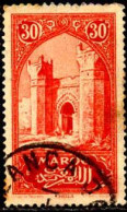 Maroc (Prot.Fr) Poste Obl Yv:107 Mi:59 Chella Porte (TB Cachet Rond) - Used Stamps