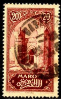Maroc (Prot.Fr) Poste Obl Yv:104 Mi:56 Chella Porte (TB Cachet Rond) - Used Stamps