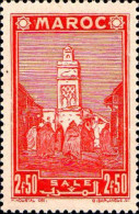 Maroc (Prot.Fr) Poste N** Yv:191 Mi:167 Salé Mosquée - Unused Stamps