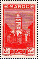 Maroc (Prot.Fr) Poste N** Yv:190 Mi:166 Salé Mosquée - Unused Stamps