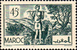 Maroc (Prot.Fr) Poste N** Yv:172 Mi:148 Berger Sous Arganiers - Unused Stamps