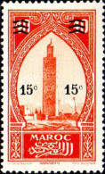 Maroc (Prot.Fr) Poste N** Yv:124 Mi:87 Marrakech La Koutoubia - Neufs