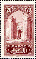 Maroc (Prot.Fr) Poste N** Yv:104 Mi:56 Chella Porte - Unused Stamps