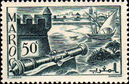 Maroc (Prot.Fr) Poste N* Yv:174 Mi:150 Salé Fort Des Oudaïas (défaut Gomme) - Unused Stamps