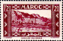 Maroc (Prot.Fr) Poste N* Yv:183 Mi:159 Vallée Du Draa (défaut Gomme) - Ungebraucht