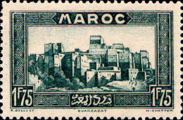 Maroc (Prot.Fr) Poste N* Yv:144A Mi:111 Ouarzazate Kasbah De Sidi Madani El Glaoui (points De Rouille) - Unused Stamps