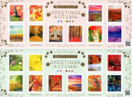 Japan - 2023 - Autumn Greetings - Mint Self-adhesive Stamp Set - Ungebraucht