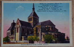 45 : Saint-Benoit-sur-Loire - Eglise De L'ancienne Abbaye Fondée Au VIIe Siècle - Colorisée - Papier Glacé - (n°29124) - Sonstige & Ohne Zuordnung